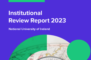 Cover of Institutional Review Report 2023 NUI