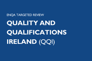 Cover of Report on ENQA Targeted Review of QQI, 2024